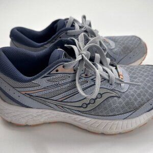 Saucony Cohesion 13 Athletic Sneakers Blue Gray Running Shoes Women’s Size 7.5